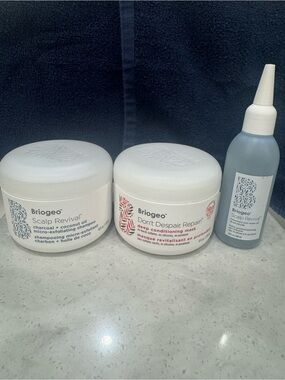 Briogeo Scalp Revival shampoo/Don’t Despair Repair  mask